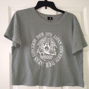 Green queen crop top